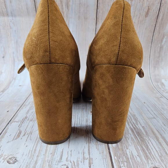 Mix No. 6 faux suede Maryjane heels, brown, size 9.5 - Picture 3 of 8